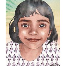 Niña de Goa. Drawing project by Sus Párraga - 11.29.2018