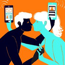 EDITORIAL // SMARTPHONES. Traditional illustration project by Valeria Araya - 11.29.2018