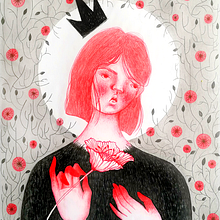 AMAPOLA // ILUSTRACIÓN. Traditional illustration project by Valeria Araya - 11.29.2018