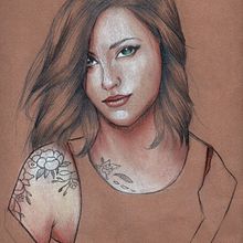 Mi Proyecto del curso: Ilustración con pastel y lápices de colores. Portrait Drawing project by camilo182 - 12.01.2018