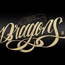 lettering Imagine Dragons. Un proyecto de Arte urbano, Diseño, Diseño gráfico y Lettering de Camilo Romero - 01.12.2018