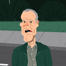 Clint Eastwood - Gran Torino Ein Projekt aus dem Bereich Animation, 2-D-Animation, Kino, Design und Design von Figuren von Alberto Camacho Gordaliza - 02.12.2018
