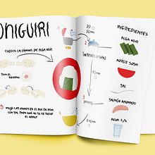 Receta Oniguiri. Un proyecto de Diseño de la información, Infografía, Dibujo y Diseño gráfico de Alba Yñiguez - 02.12.2018