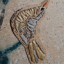 Como un pájaro libre (montaje a partir de un taller realizado presencialmente y el curso tomado con Gimena Romero). Un proyecto de Bordado de lic_patriciadominguez - 06.12.2018