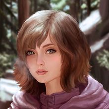 Audrey -Retrato . Un projet de Illustration traditionnelle et Illustration numérique de Rafa Flores Art - 05.12.2018