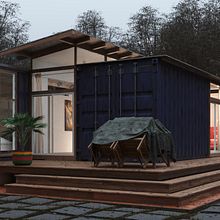 casa contenedor. Un projet de 3D de Fernando Vázquez - 06.12.2018