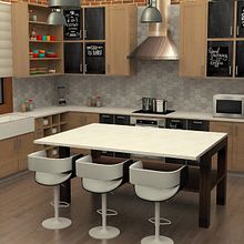 Propuesta interior de departamento, área Cocina.. Projekt z dziedziny 3D, Architektura wnętrz i Projektowanie wnętrz użytkownika Carolina Apolaya Csirke - 06.12.2018