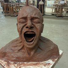 Busto de barro. Arts, Crafts, Fine Arts, and Sculpture project by Jonathan S.Peña - 01.14.2017