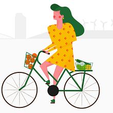 Zaragoza Sostenible. Character Design, Graphic Design, and Traditional illustration project by Inés Marco Aguilar - 12.07.2018