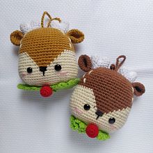 Renos de invierno. Arts, Crafts, To, Design, Fiber Arts, Crochet, Amigurumi, and Textile Design project by fiorella luna jimenez - 12.03.2018