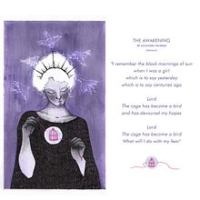 The Awakening //  POEMA ILUSTRADO. Drawing, Pencil Drawing, Editorial Design, and Traditional illustration project by Valeria Araya - 12.08.2018