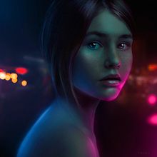 Night color. Digital Illustration, Photograph, and Post-production project by Flo Tucci - 12.09.2018