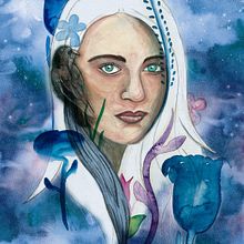 Morgana: invierno. Projekt z dziedziny Trad, c, jna ilustracja i Malowanie akwarelą użytkownika diana_perenquen - 10.12.2018