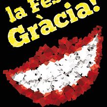 Propuesta cartel fiesta de Gràcia. Design, Poster Design, and Graphic Design project by Jonathan S.Peña - 03.10.2012