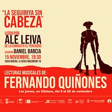 Cartel para las Lecturas Musicales de Fernando Quiñones. La seguiriya sin cabeza. Editorial Design, Graphic Design, Poster Design, and Traditional illustration project by Gloria Garrastazul - 12.10.2018