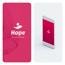 HOPE | Diseño logo Aplicación movil. Un proyecto de Diseño de logotipos de Álvaro Javier Ojeda Acosta - 10.12.2018