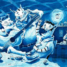 Orquesta 21 vidas / Orquestra 21 vides. Character Design, Editorial Design, and Traditional illustration project by Enrique Molina - 12.08.2018