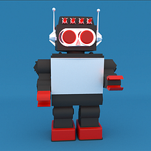 Robot SATURN. 3D Character Design, and 3D Modeling project by Sal Rom - 12.17.2018