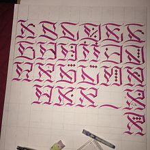 ABC caligráficos . Un projet de Calligraphie, T , et pographie de Seba Pereyra - 13.12.2018