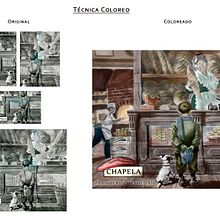 Técnica Coloreo. Un progetto di Graphic design di Rebeca González - 13.12.2018