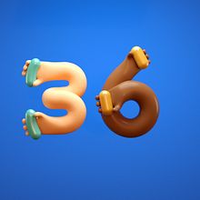 36 Days of Type 2018. Traditional illustration, and 3D Modeling project by Emmanuel Villalobos - 12.13.2018