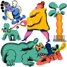 Diseño de personajes editorial. Drawing, Character Design, Traditional illustration, and Digital Illustration project by genie espinosa - 12.14.2018