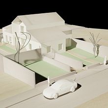 House - La Alberca de Záncara (Spain). 3D, and Architecture project by Manuel Muñoz - 12.14.2018
