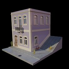 Traditional Building - Lisboa (Portugal). 3D, and Architecture project by Manuel Muñoz - 12.14.2018