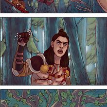Pagina de prueba de "El corazón de la Magia". Fine Arts, Comic, Concept Art, Drawing, Art Direction, Character Design, and Traditional illustration project by Gaspar Satorres Gil - 12.15.2018