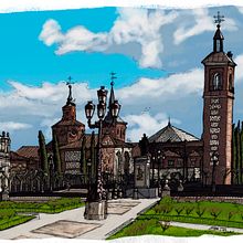 Plaza de Cervantes Ein Projekt aus dem Bereich Traditionelle Illustration von Chema G. Baena Art - 16.12.2018