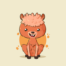 Personaje Alpaca. Character Design, Graphic Design, Traditional illustration, and Digital Illustration project by Brianna Chacín - 12.14.2018