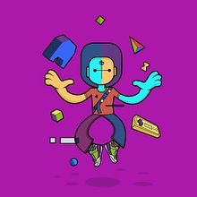 Gamer Char. Un projet de Illustration vectorielle de Geovanii Kuznetsov - 17.12.2018