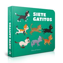 • SIETE GATITOS • Mi Proyecto del curso:  Ilustración y diseño de libros infantiles. Un proyecto de Ilustración tradicional e Ilustración vectorial de Tatiana Romero - 17.12.2018