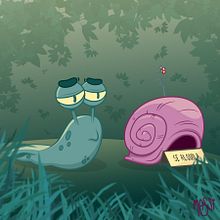Diseño de personaje: El caracol desahuciado. Un proyecto de Diseño de personajes de Maximiliano Montani - 18.12.2018
