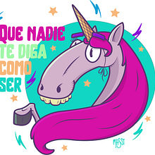 Diseño de personaje: Roberto, el caballo que quería ser unicornio. Un progetto di Character design, Illustrazione digitale e Illustrazione vettoriale di Maximiliano Montani - 18.12.2018