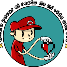 Diseño de personaje: El gamer enamorado. Un progetto di Character design, Illustrazione digitale e Illustrazione vettoriale di Maximiliano Montani - 18.12.2018
