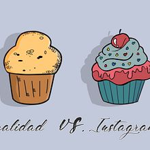 [Realidad Vs. Instagram]. Un progetto di Design, Graphic design, Illustrazione tradizionale, Illustrazione digitale e Illustrazione vettoriale di Nuria Varas Sancho - 18.12.2018