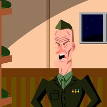Clint Eastwood - El sargento de hiero. Un proyecto de Animación, Animación 2D, Animación de personajes y Diseño de personajes de Miguel Camacho Gordaliza - 19.12.2018