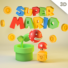 Mario Bros | Ilustración 3D. 3D, 3D Animation, 3D Character Design, Traditional illustration, and Digital Illustration project by s dg - 12.19.2018