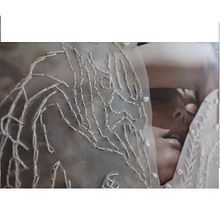 bordado sobre papel, vespertine de Bjork. Embroider project by Ada C - 12.19.2018
