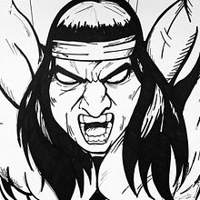 Galvarino. Drawing, and Pencil Drawing project by nicolás gonzález - 11.18.2018