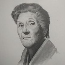 Mi Proyecto del curso: Retrato realista con lápiz de grafito. Un proyecto de Bellas Artes, Dibujo a lápiz, Dibujo de Retrato, Dibujo realista e Ilustración tradicional de David Ato Guardiola - 20.03.2019