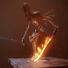 Dark Souls 3. Dancer of the Boreal Valley. 3D, 3D Character Design, 3D Modeling, and Video Games project by Javier Lorente Preciado - 12.20.2018