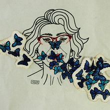 Mariposas. Un proyecto de Bordado de Marina Gómez Mut - 20.12.2018