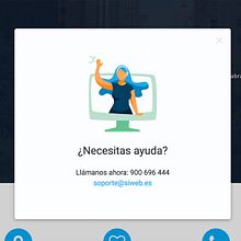 Siweb Empty States. Concept Art, Cop, writing, Web Development, Art Direction, Web Design, Traditional illustration, and UX / UI project by María Vilariño - 04.20.2018