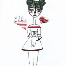 chloe. Drawing, and Writing project by Laura Garcia - 12.20.2018