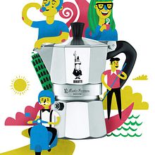 Moka Bialletti Mi Proyecto del curso: Ilustración exprés con Illustrator y Photoshop. Un progetto di Graphic design, Illustrazione tradizionale e Pubblicità di Patrícia Helena Cardoso - 21.12.2018