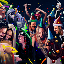 FELICITACIÓN NAVIDEÑA 2018. Traditional illustration project by Adrián Manuel García Montoya (AXXI arquitectura y dibujo) - 12.21.2018