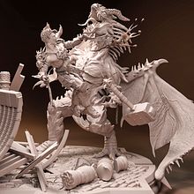DRAGON WARRIOR. 3D, Character Design, and 3D Character Design project by Jorge Moreno - 12.21.2018