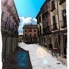 Calle Mayor Ein Projekt aus dem Bereich Traditionelle Illustration von Chema G. Baena Art - 22.12.2018